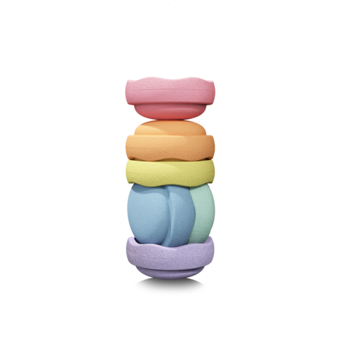 STAPELSTEIN original mini rainbow pastel - set of 6
