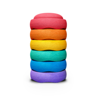 STAPELSTEIN original mini rainbow classic - set of 6