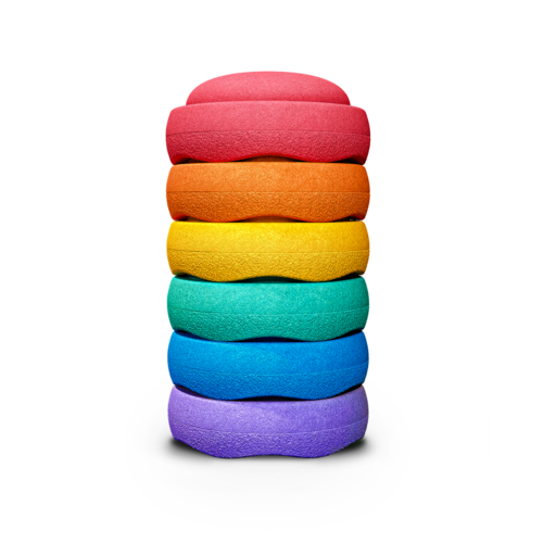 STAPELSTEIN original mini rainbow classic - set of 6