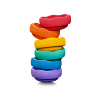 STAPELSTEIN original mini rainbow classic - set of 6