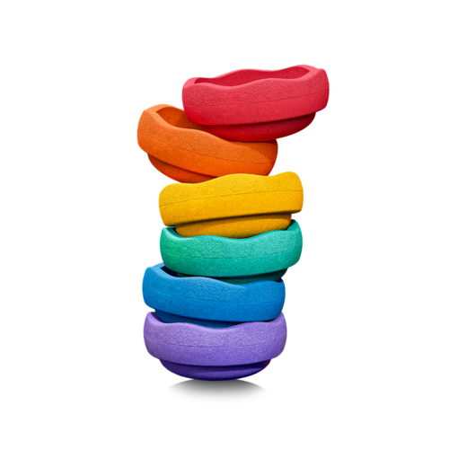 STAPELSTEIN original mini rainbow classic - set of 6