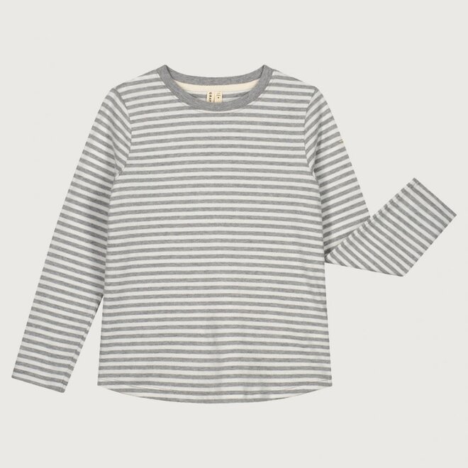 longsleeve tshirt - grey melange off white