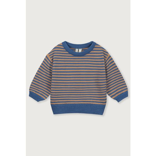 GRAY LABEL baby knitted jumper - blue moon biscuit