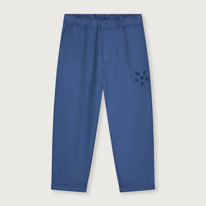 twill trousers - blue moon