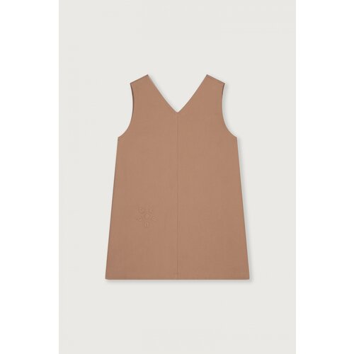 GRAY LABEL twill sleeveless dress- biscuit