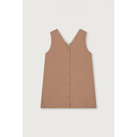 GRAY LABEL twill sleeveless dress- biscuit