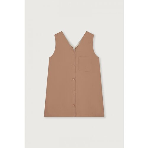 GRAY LABEL twill sleeveless dress- biscuit