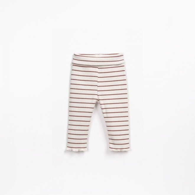 striped rib legging - firewood