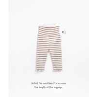 PLAY UP striped rib legging - firewood