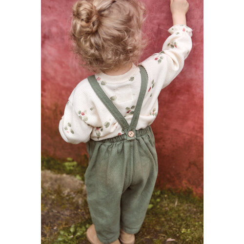 PLAY UP twill jumpsuit green