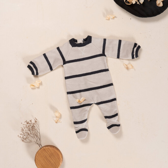 striped jersey onesie