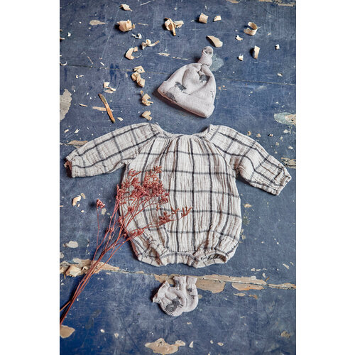 checked woven jumpsuit PLAY UP checked woven jumpsuit