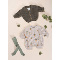 PLAY UP printed jersey jumpsuit mushrooms