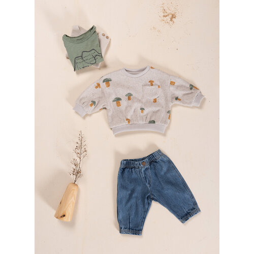 printed jersey sweater - mushrooms PLAY UP printed jersey sweater - mushrooms