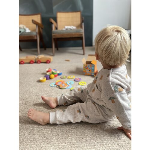 PLAY UP soft printed joggers mushrooms