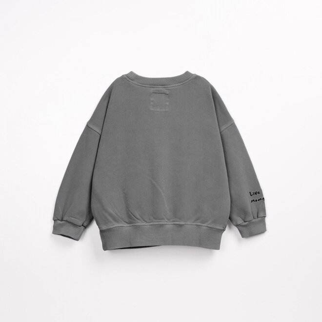 kids fleece sweater - shadow