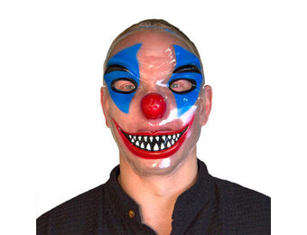 TRANSPARANT CLOWN HORROR MASKER