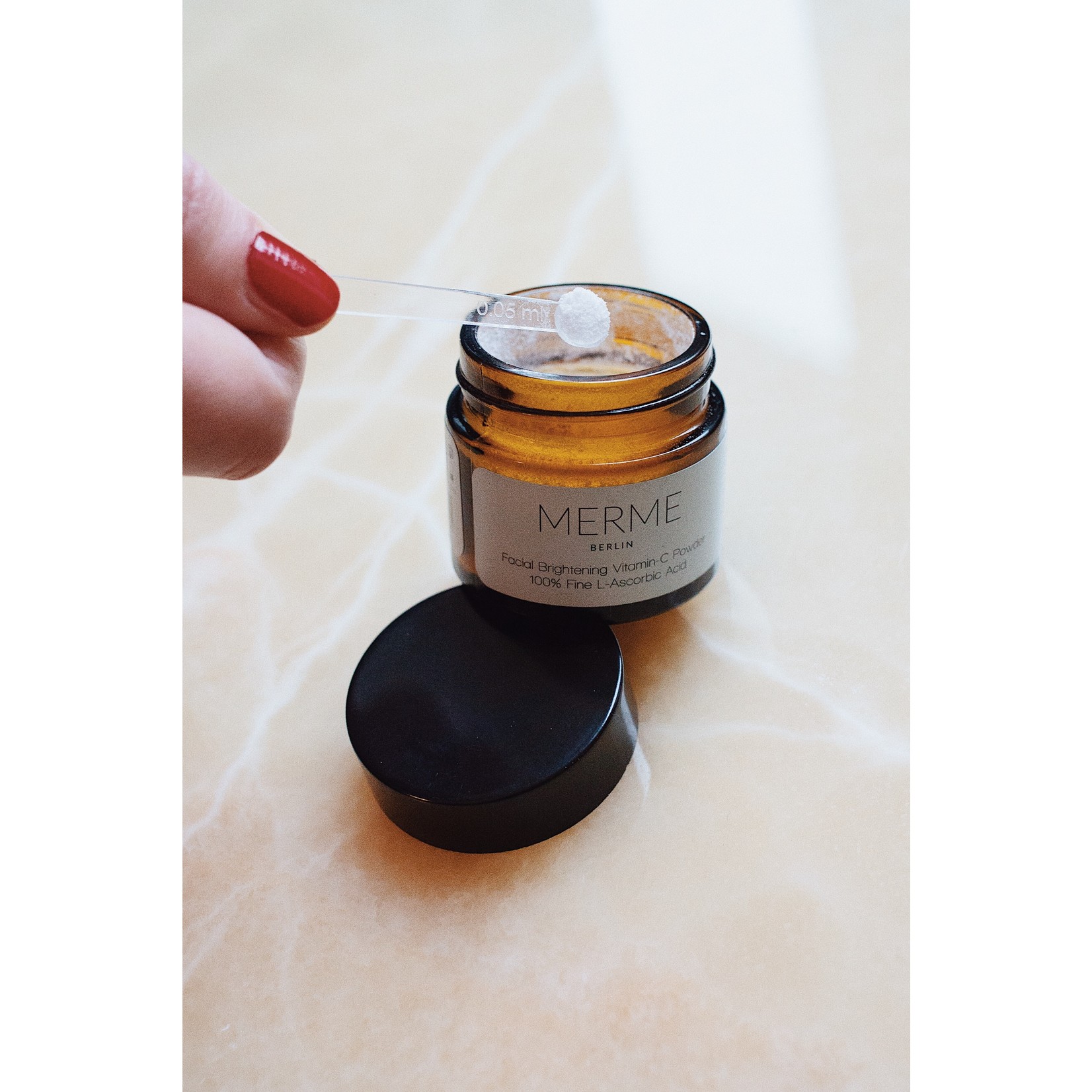 Merme Berlin Facial Rejuvenating Vitamin C-Powder • 100% Fine L-Ascorbic Acid