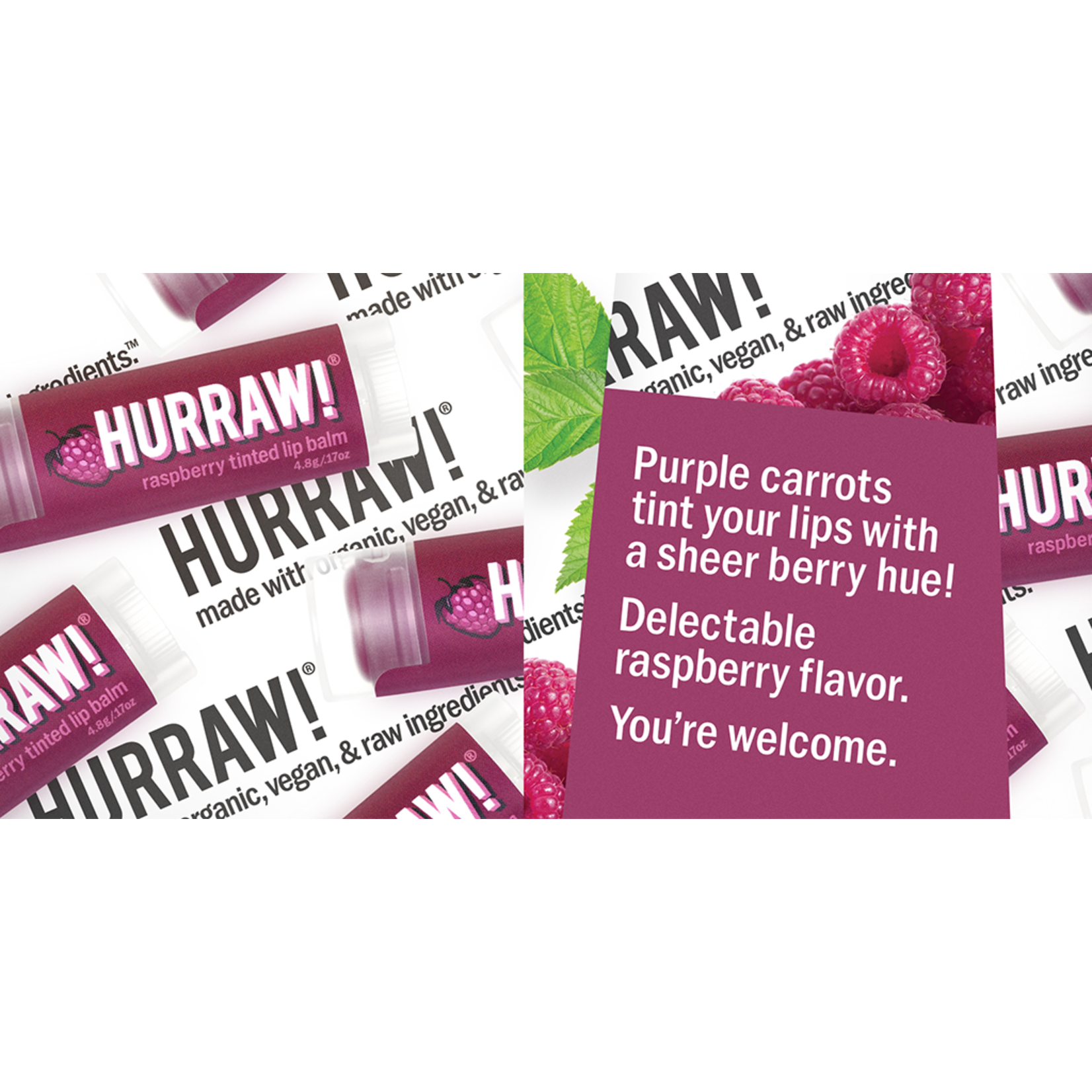 HURRAW! Tinted Raspberry Lippenbalsem