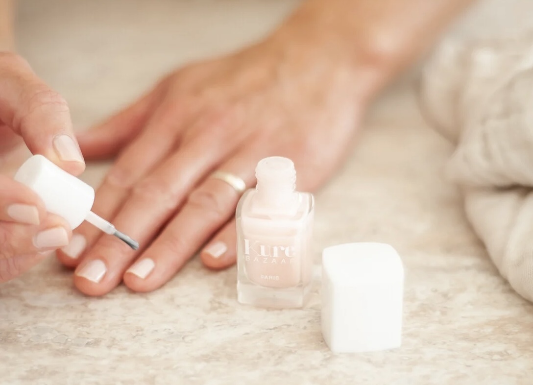 Kure Bazaar non toxic nail polish rose milk