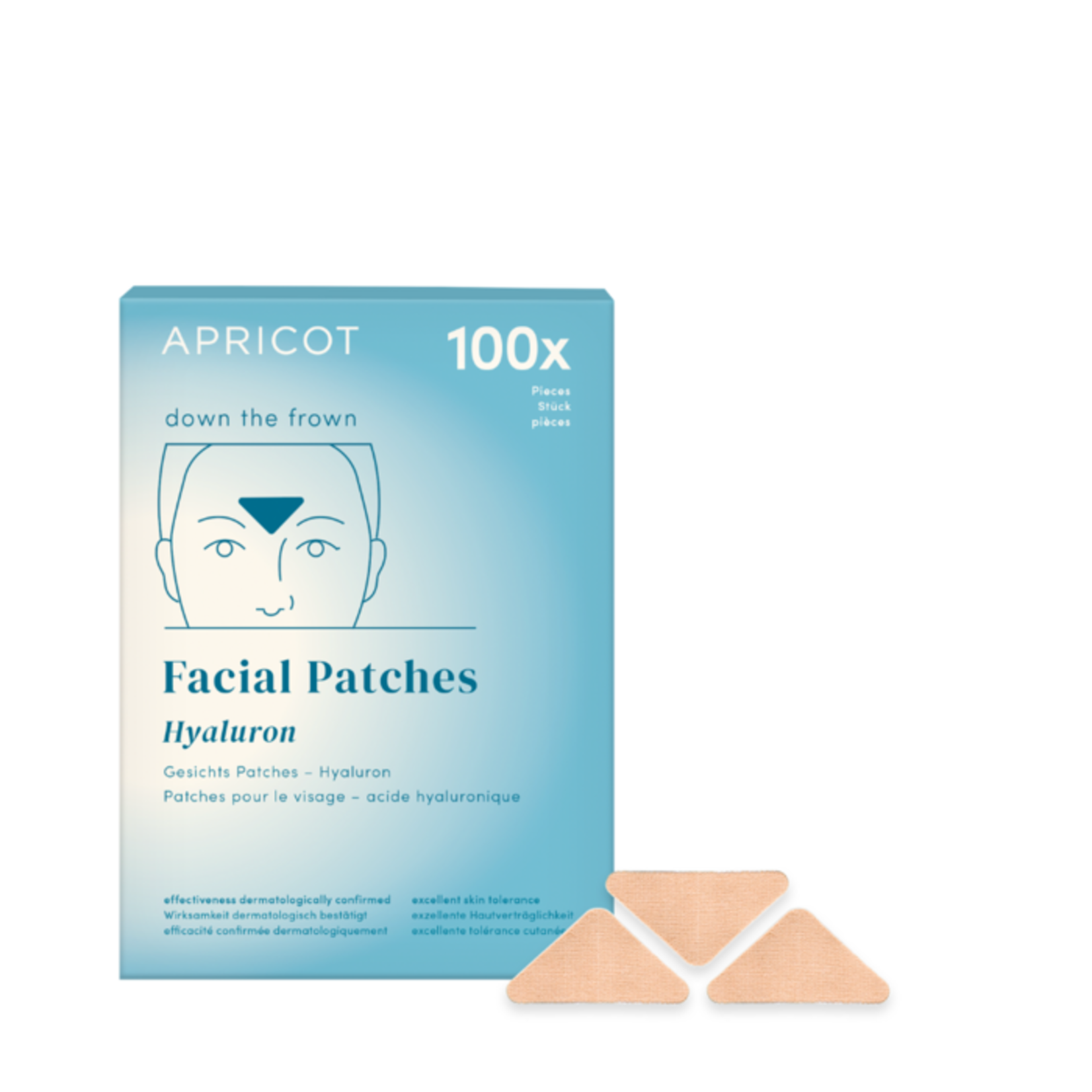 Apricot Frown Patches - down the frown