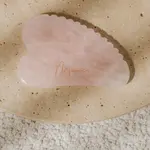 Moonie Gua Sha Heart Tool - Rose Quartz