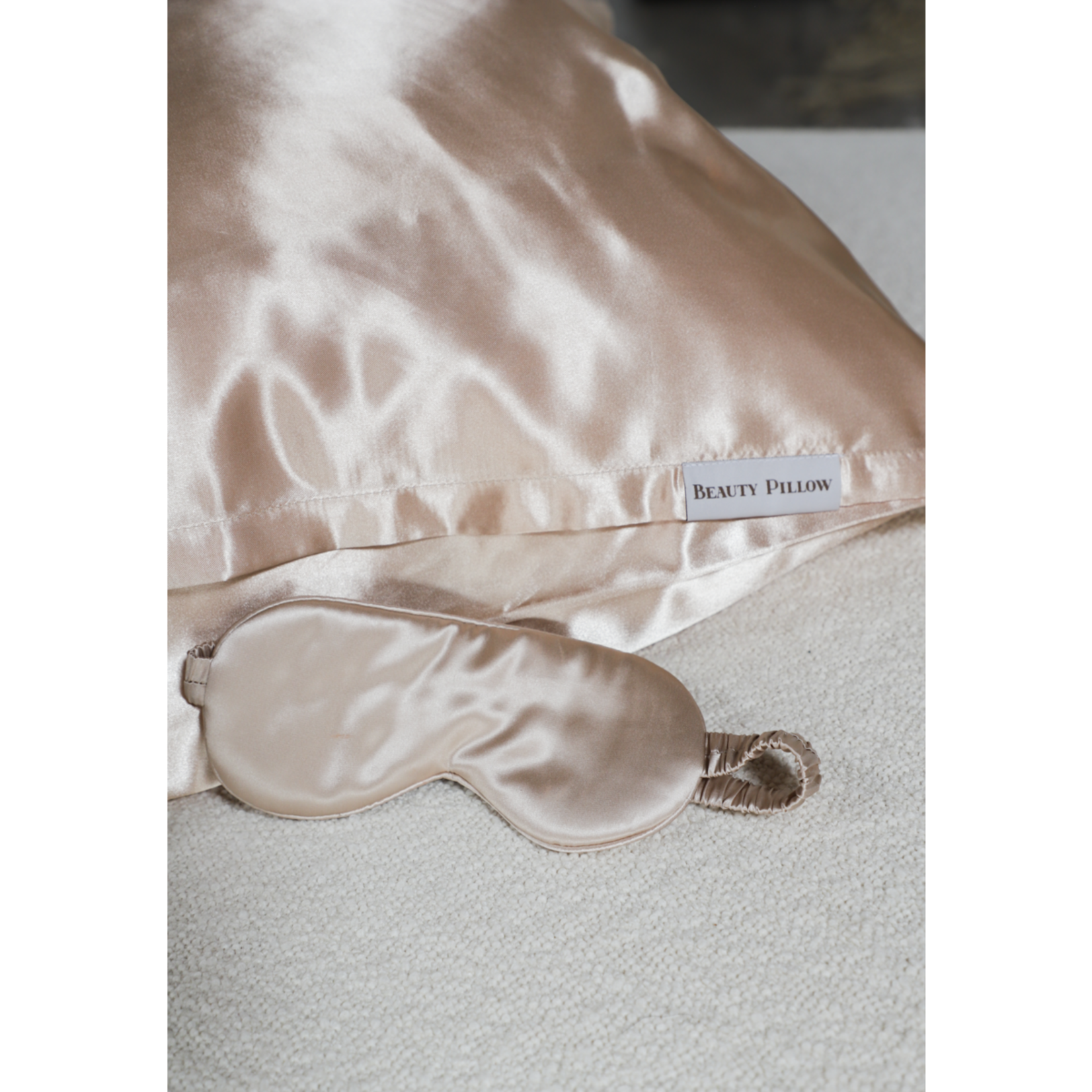 Luxury Silk Mask - Champagne