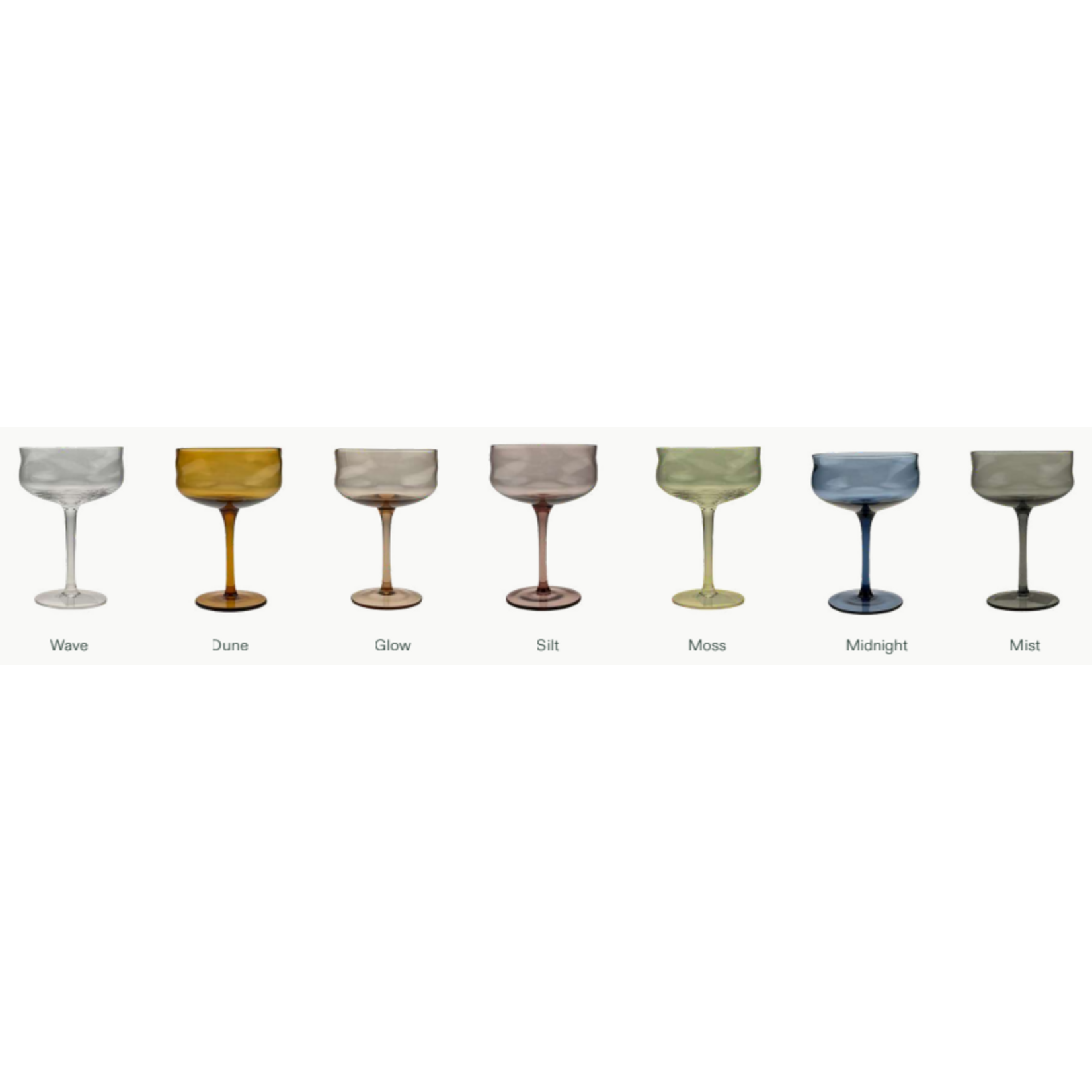 Paveau Glassware PRE-ORDER | Paveau Swirl Coupe Glass (set van 2)