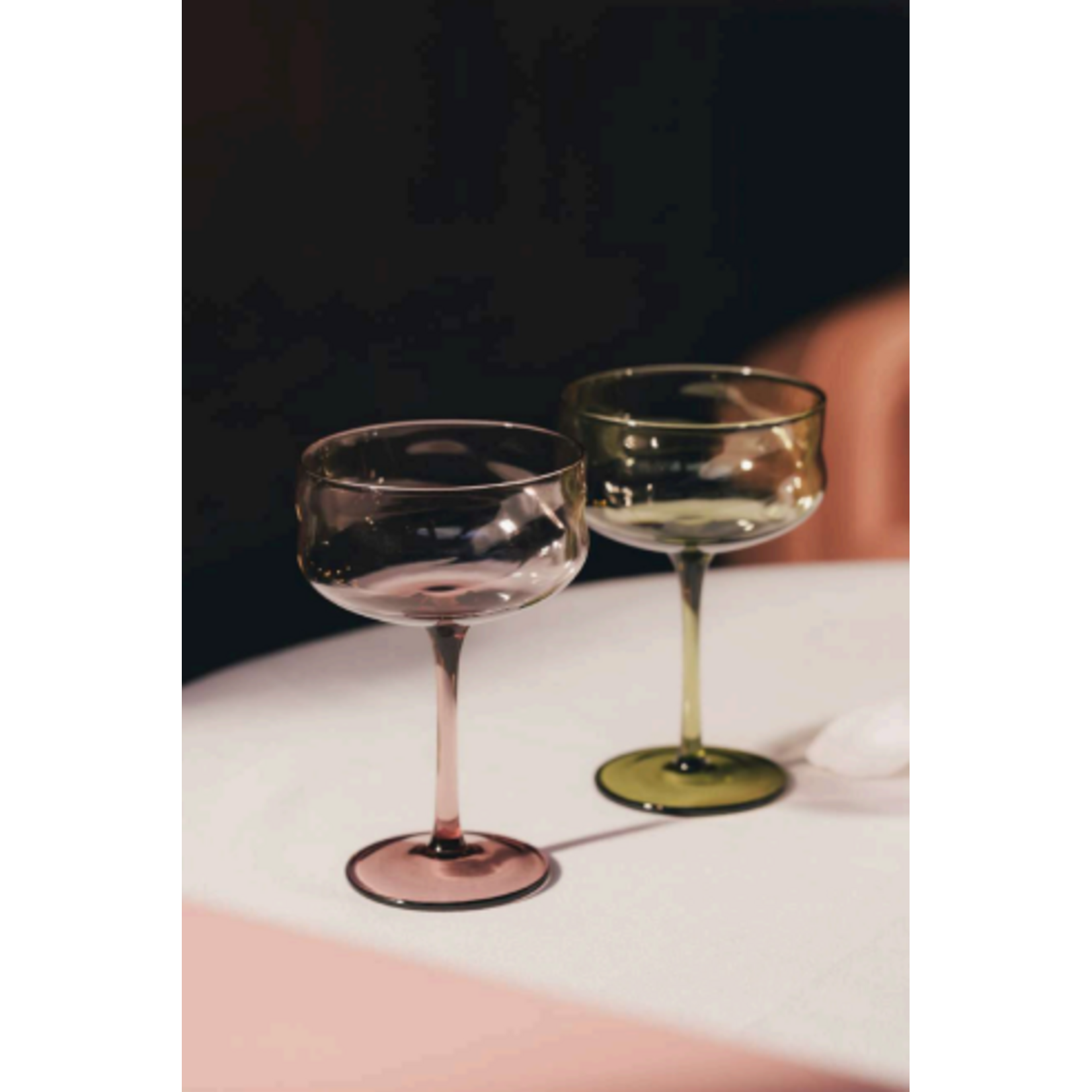 Paveau Glassware PRE-ORDER | Paveau Swirl Coupe Glass (set van 2)