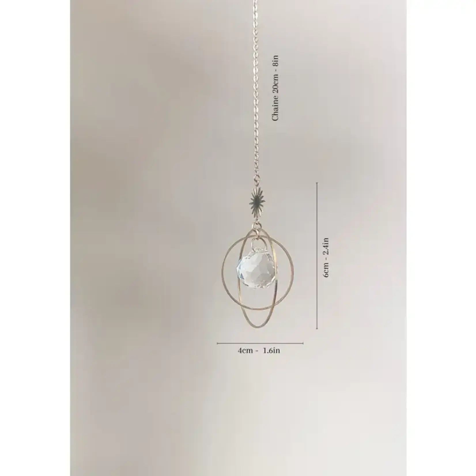 The Soul Store Selection STAR • Zonnevanger in Messing & Glas Kristal