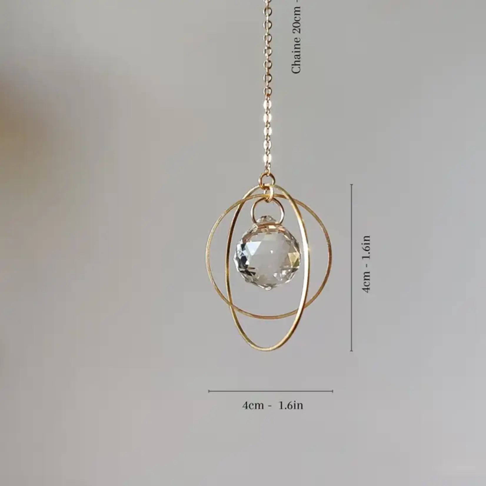 The Soul Store Selection GALAXY MINI • Mini Zonnevanger van Messing & Glaskristal