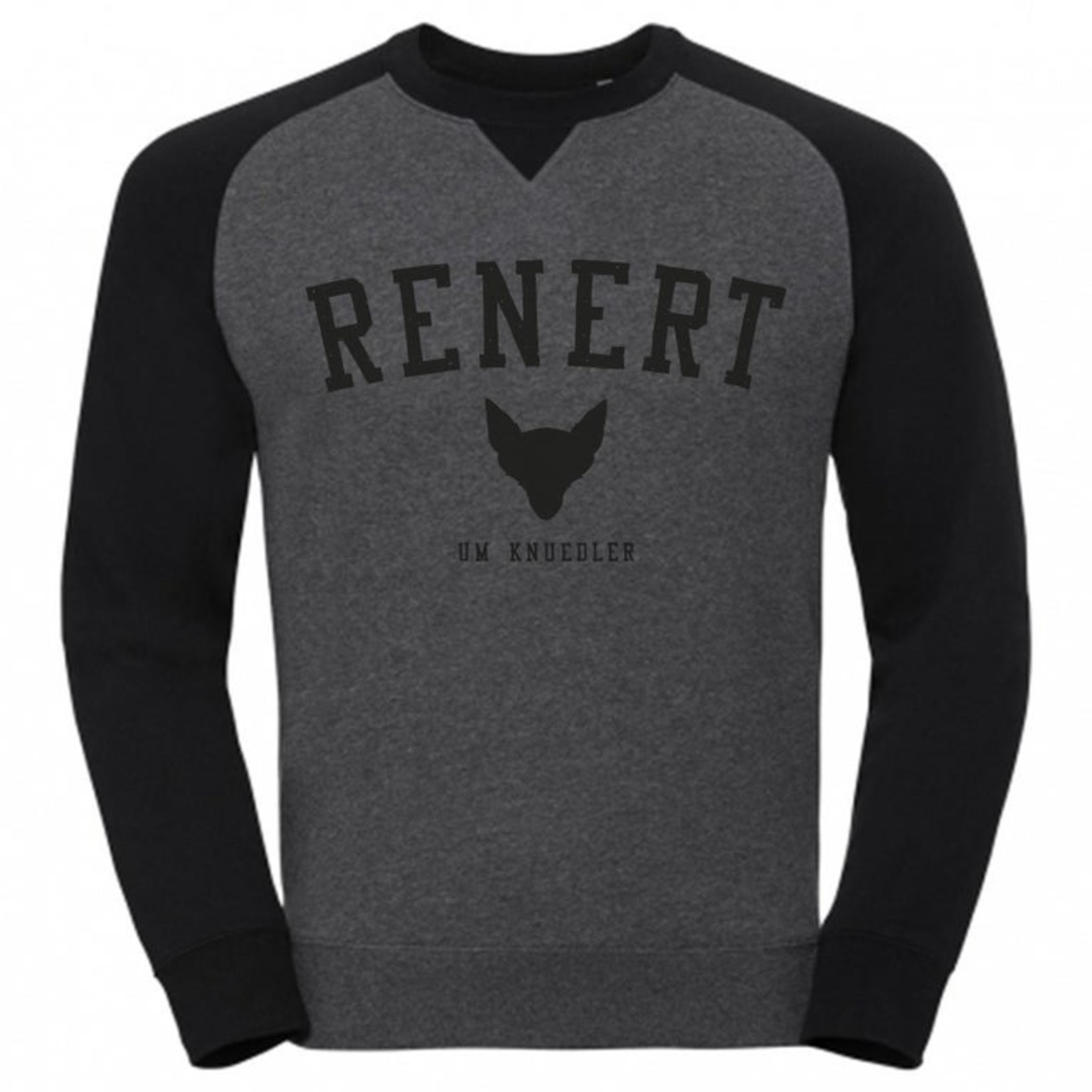 "Athletic College" UNISEX SWEATER Grey BlackGrey/Black