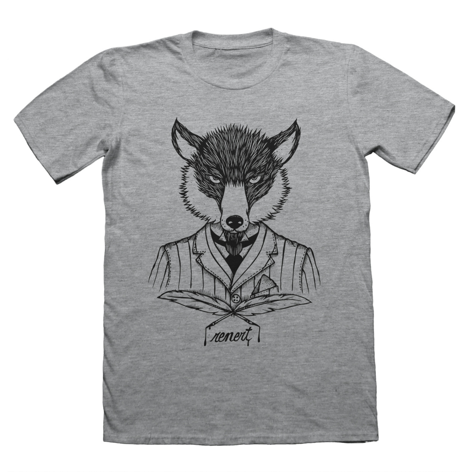 "The Original Fox" YOUTH KIDS T-SHIRT Grey/Black