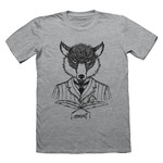 "The Original Fox" BABIES T-SHIRT Grey/Black