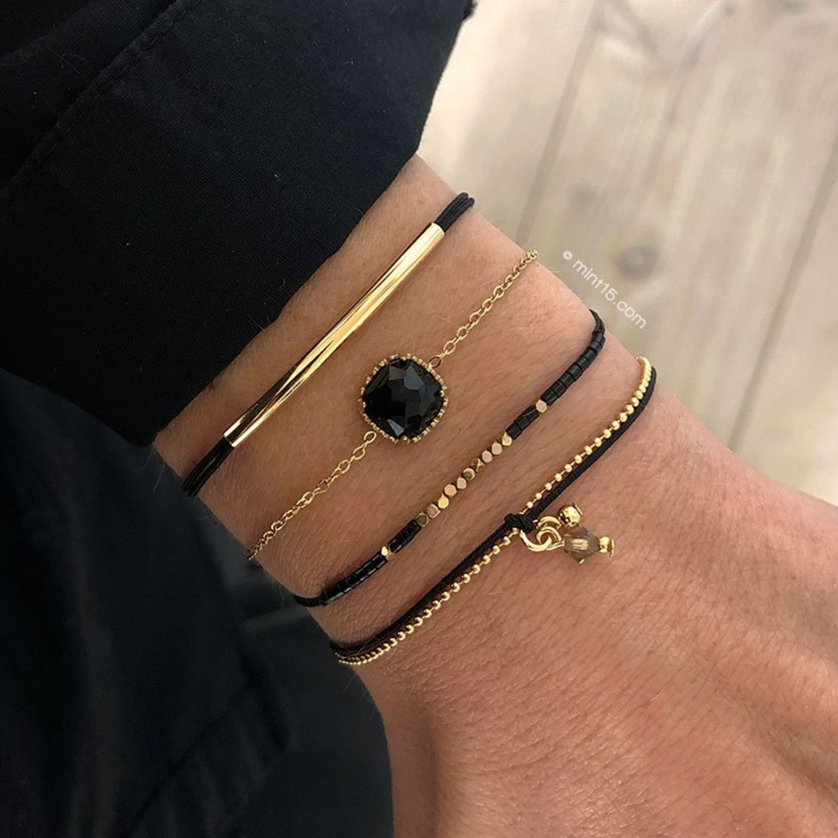 Bracelet set 'Black Chic' - Eve's Gifts