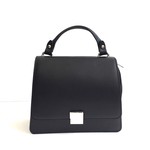 Eve's Gifts Leather handbag Black, Made in Italy