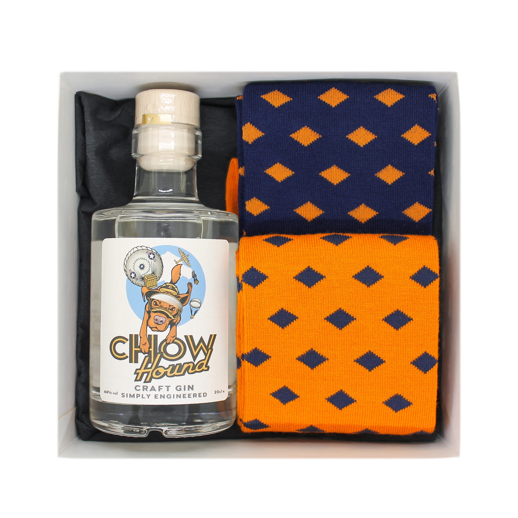 Slopes and Town CHOW HOUND GIN & DIAMONDS SOCKS GIFTBOX