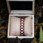 Woodzstyle Holzarmband woodz | in Geschenkbox aus Holz | einstellbar