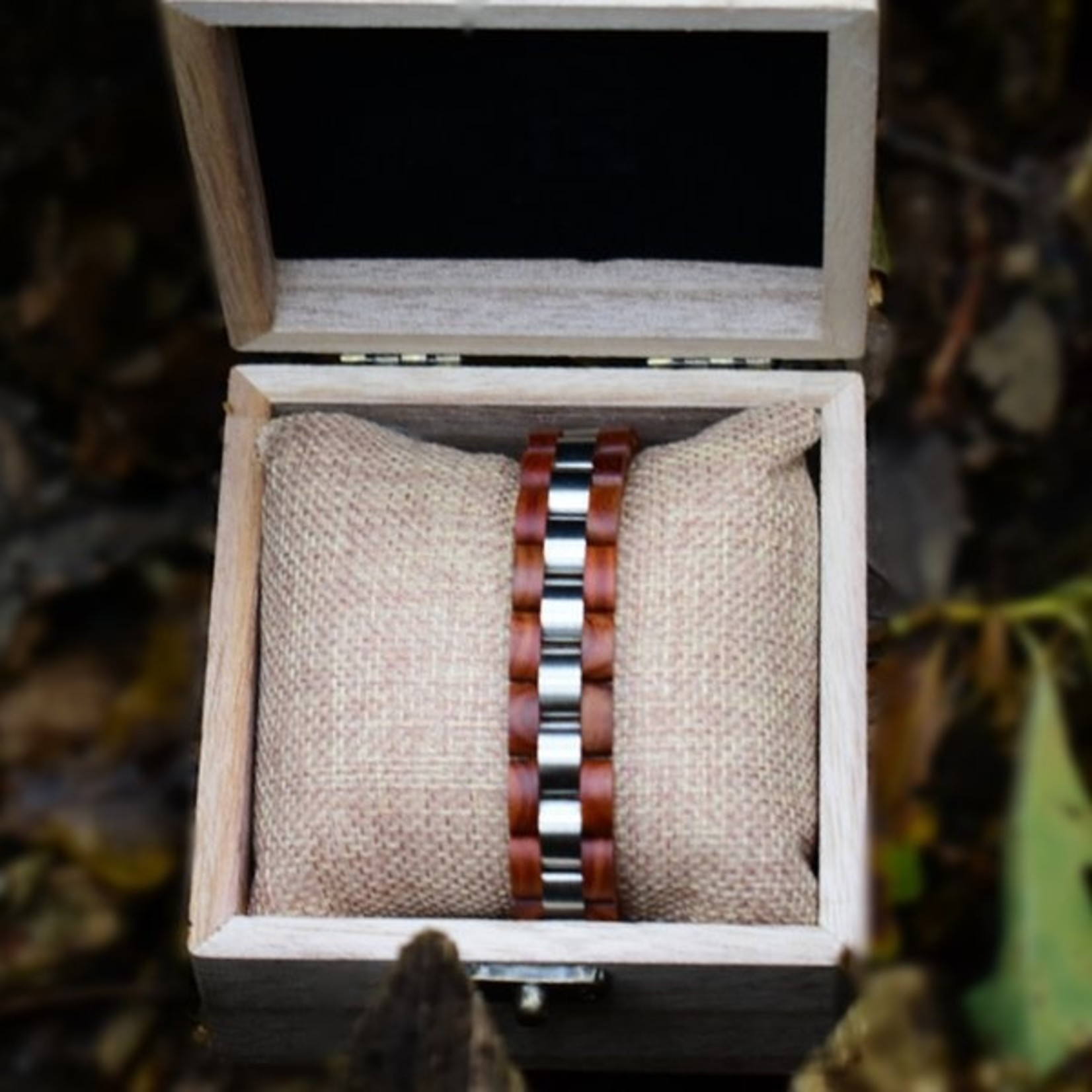 Woodzstyle Wooden bracelet woodz | in wooden gift box | adjustable