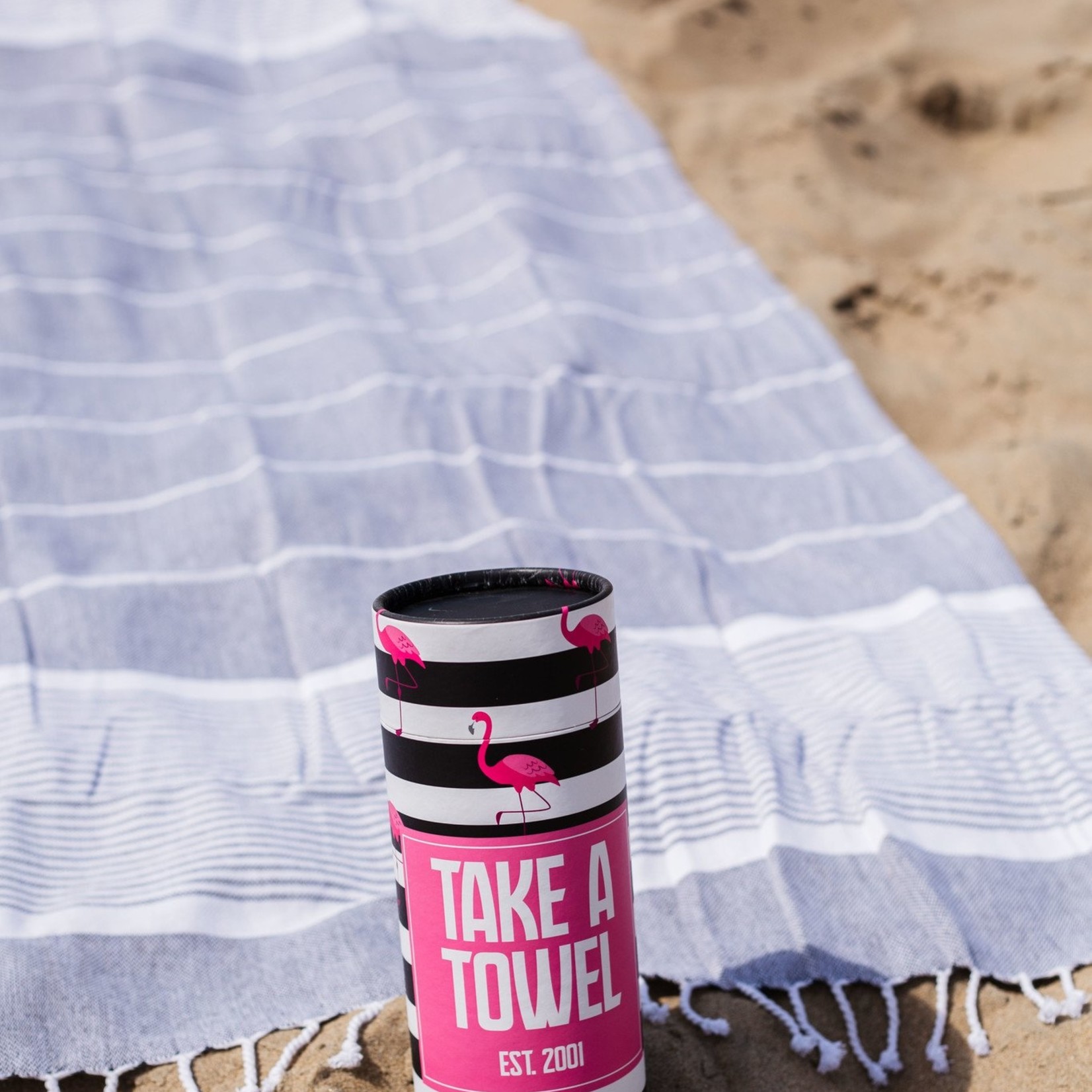 Take A Towel Hammam towel black tropical