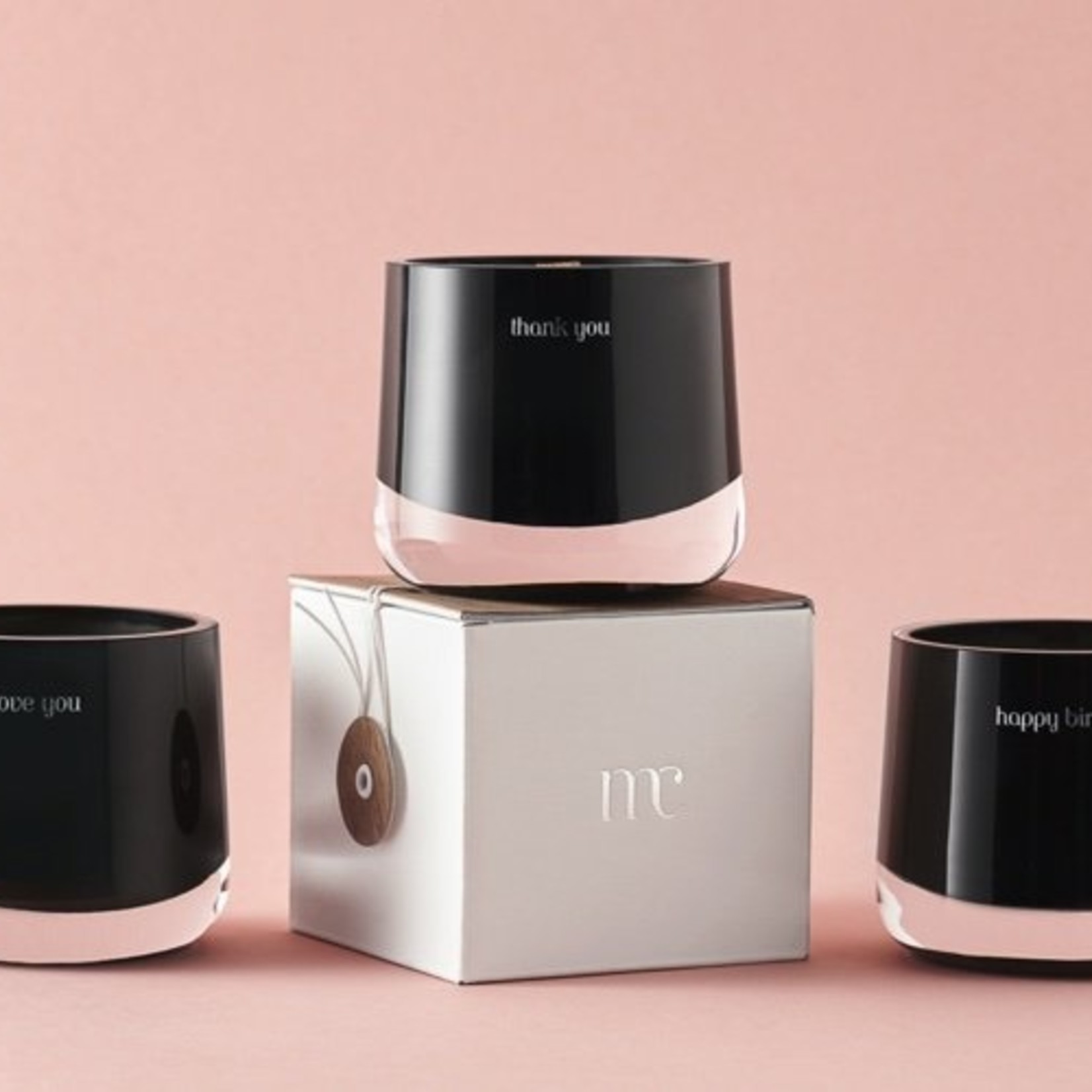 Mia Colonia Luxury Message Candles Black - LOVE YOU