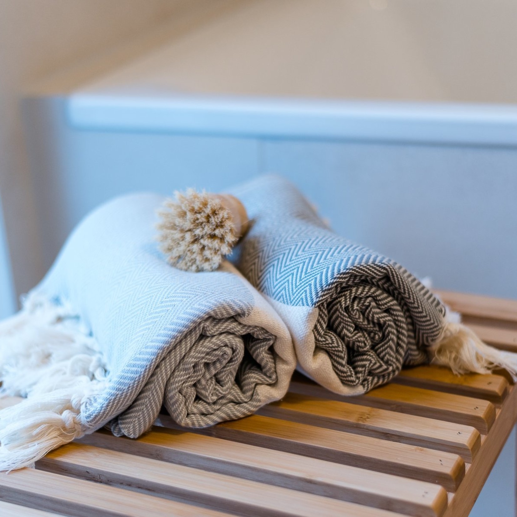 Ecobain Couture Towel | for terrace & deck chair, scarf & thermal bath