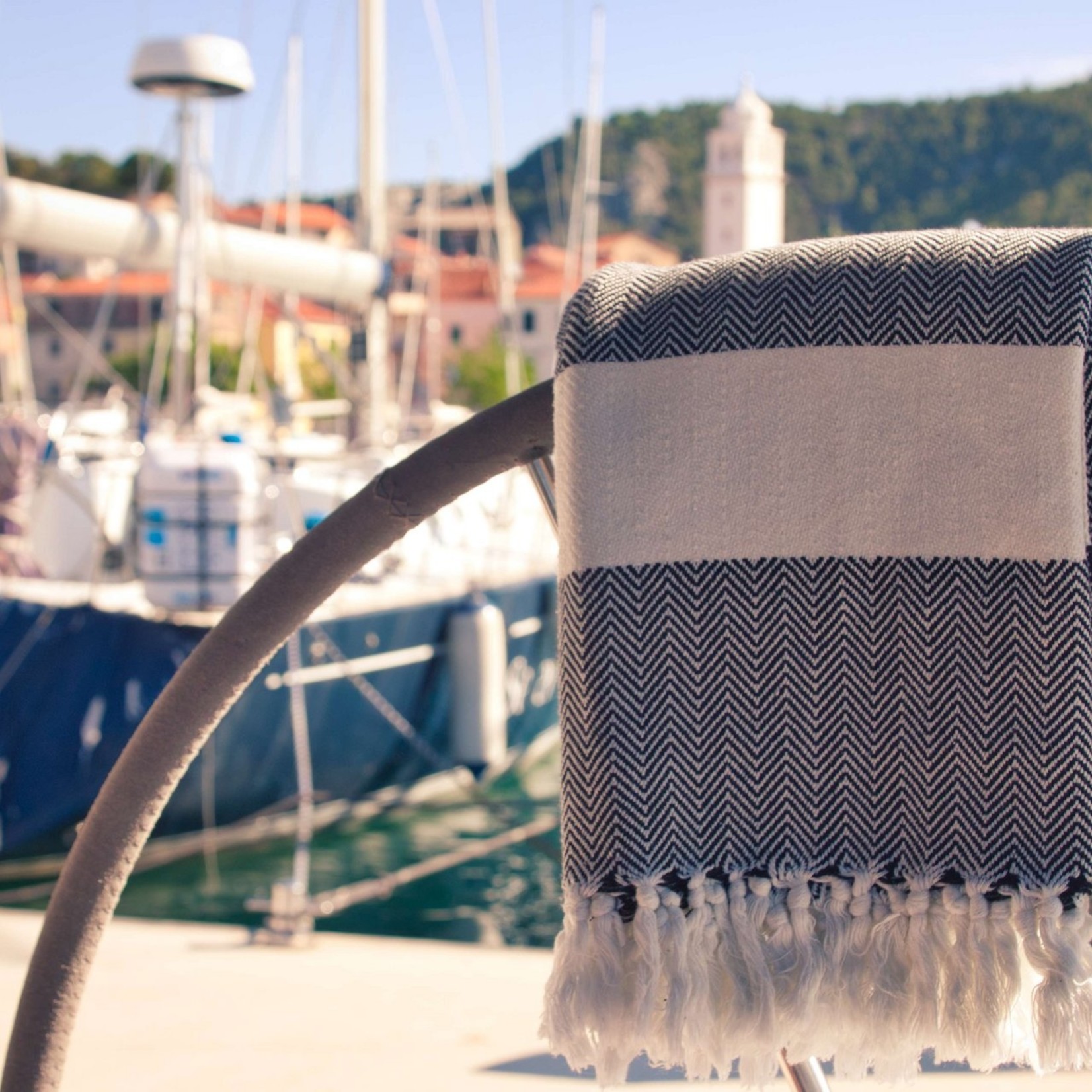 Ecobain Couture Towel | for terrace & deck chair, scarf & thermal bath