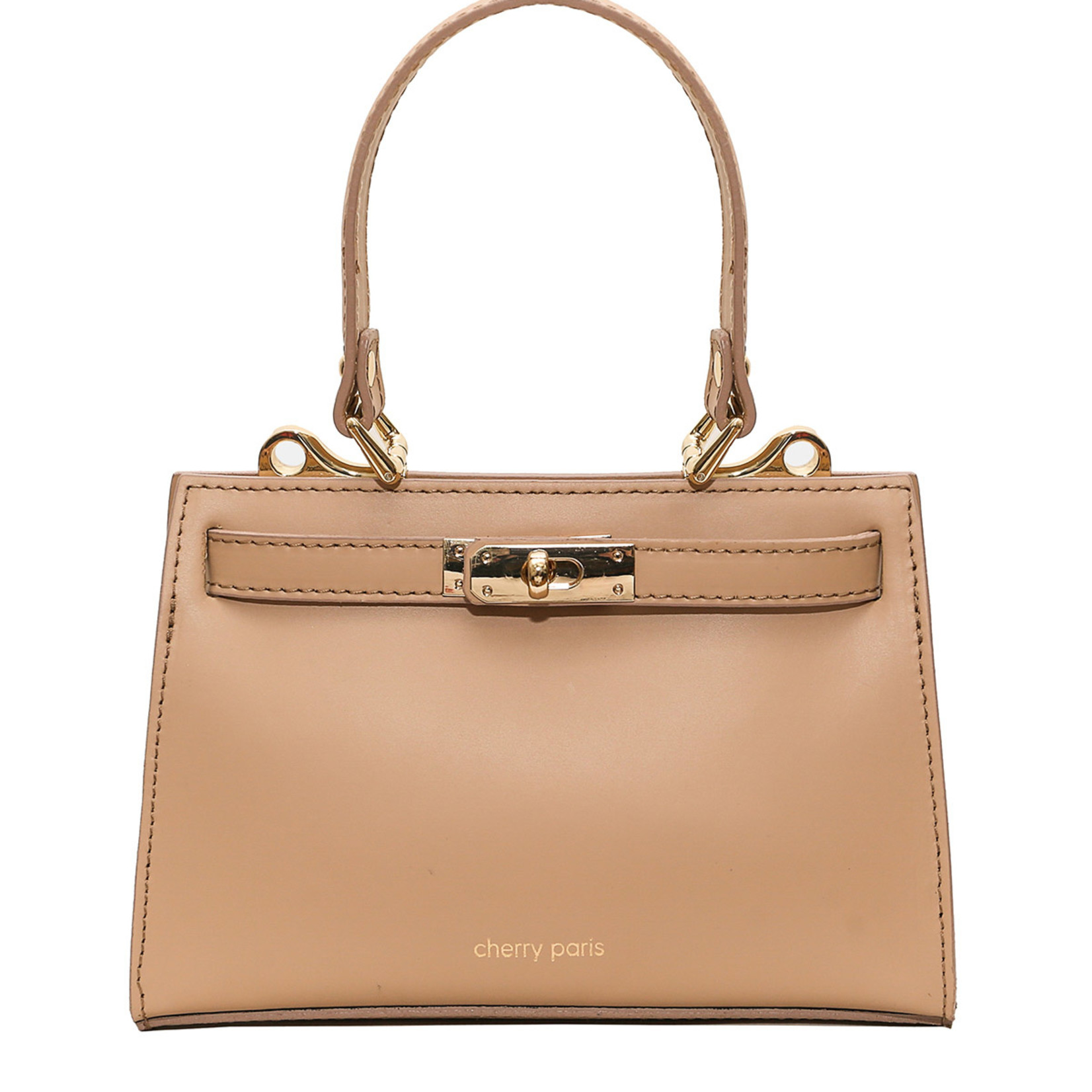 Cherry Paris Leather Handtas van glad rundleer