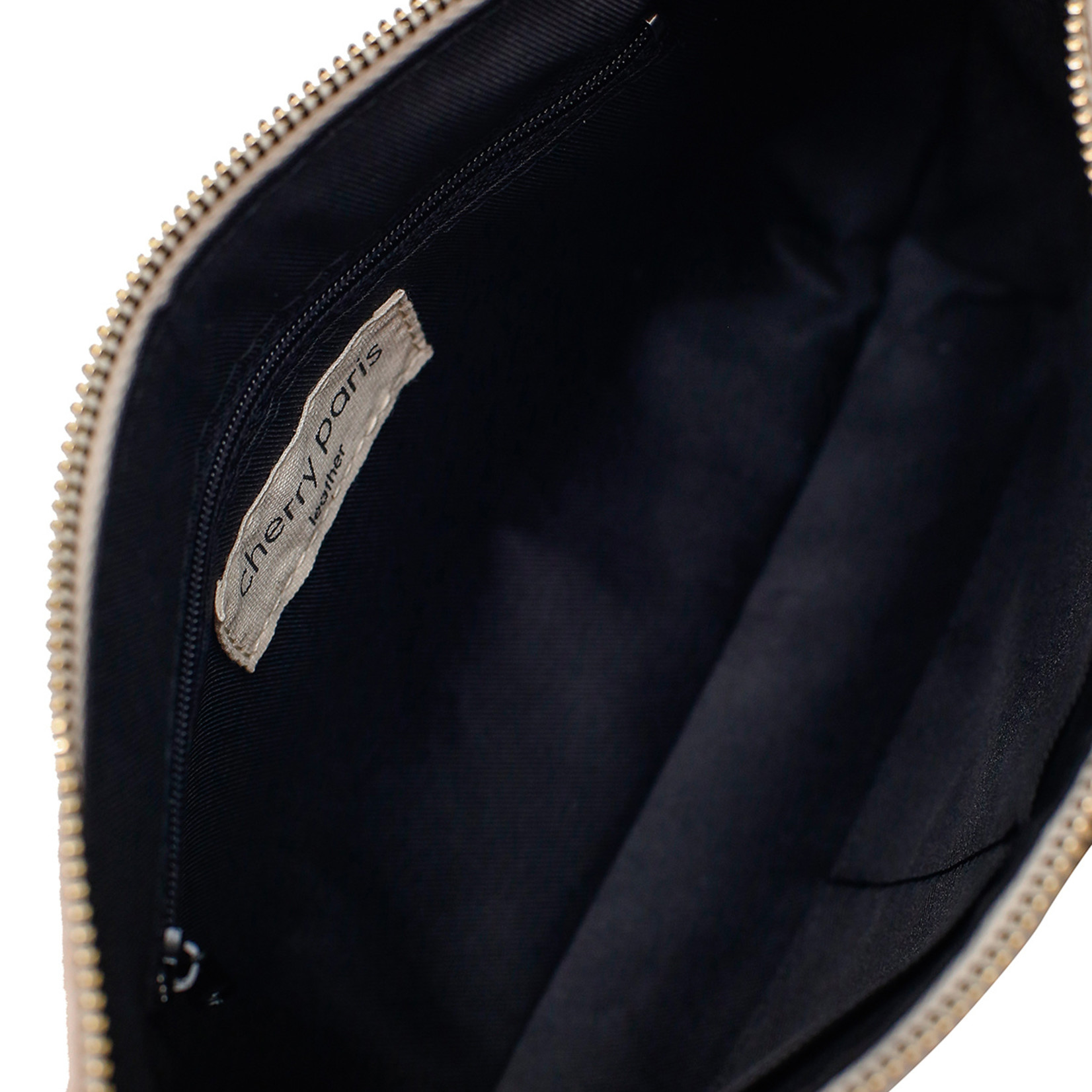 Cherry Paris Leather Handbag in cow leather croco style