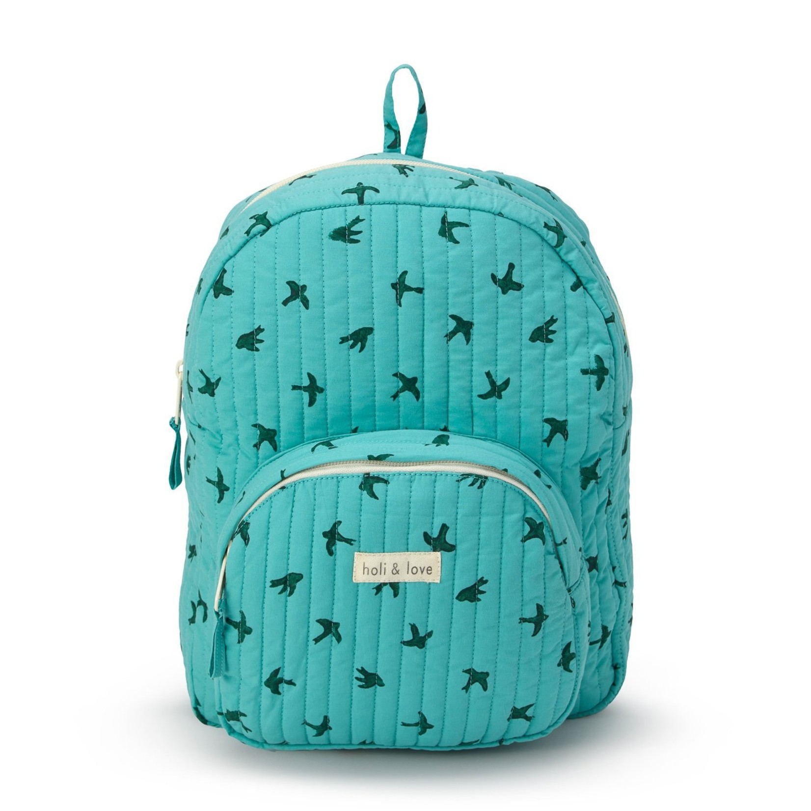 Holi and Love Children's backpack - Green bird