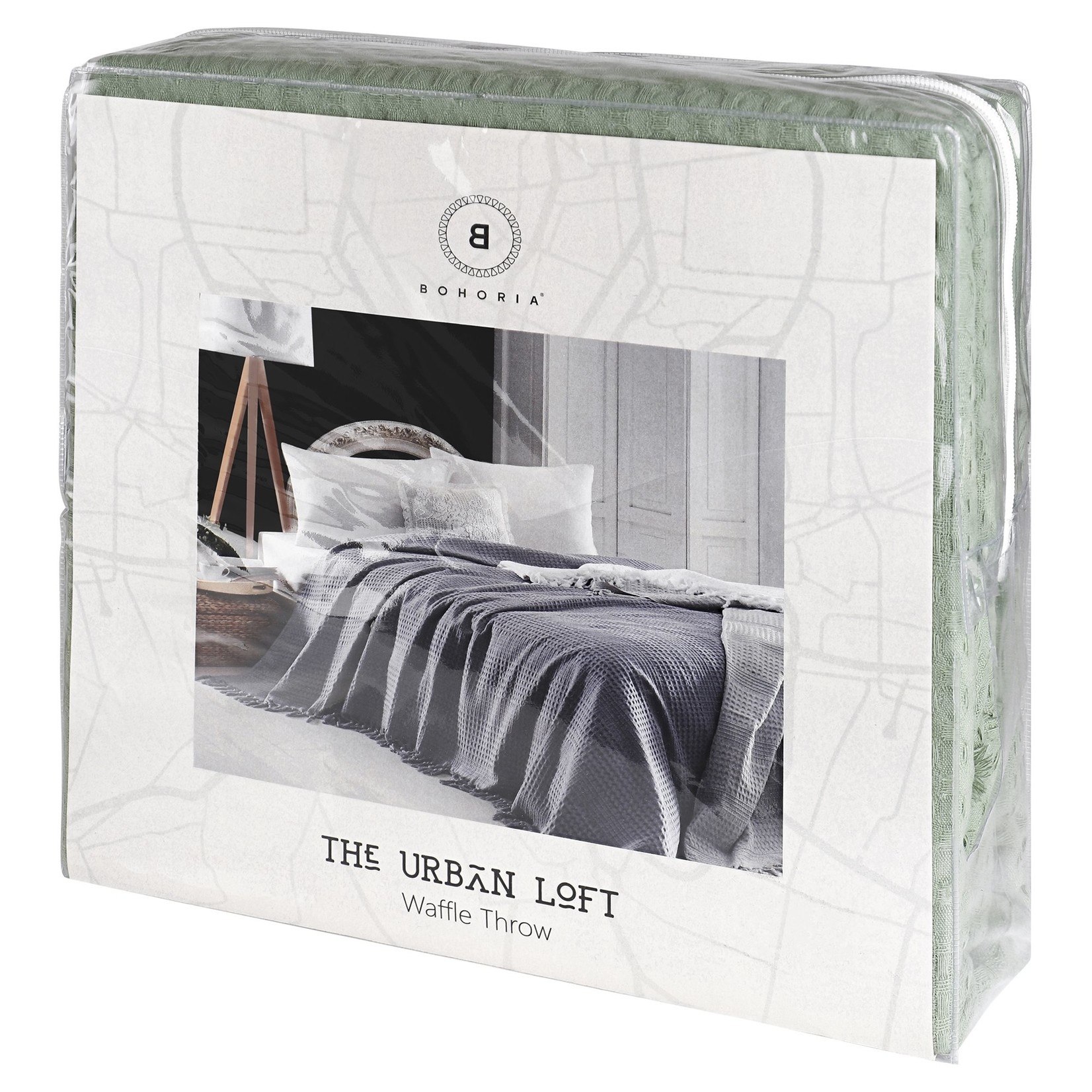 BOHORIA Waffle bedspread The Urban Loft "Pearl"