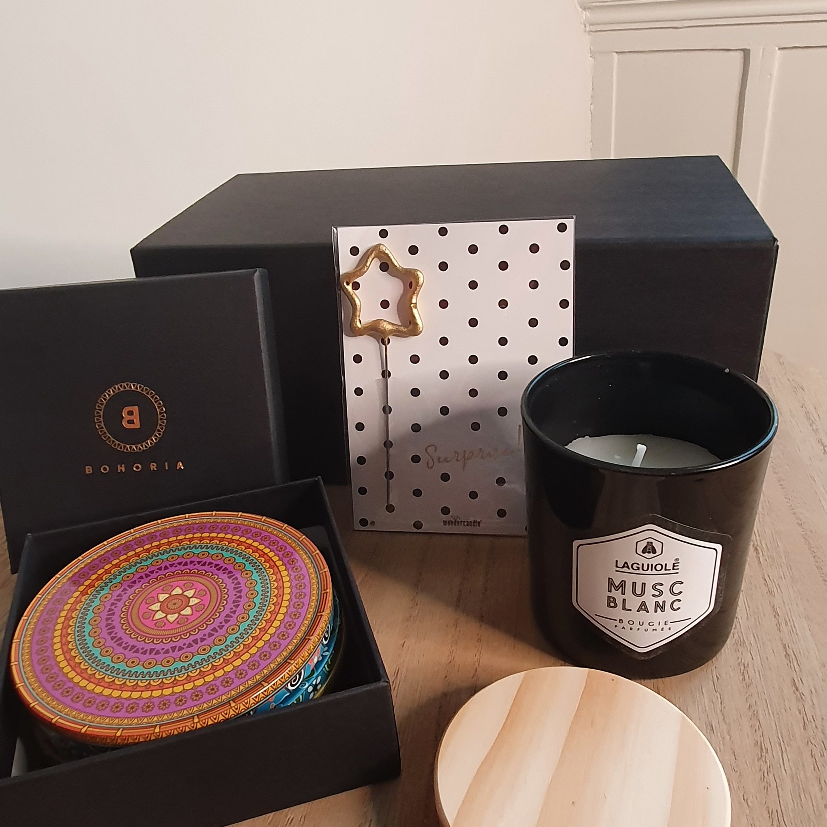 Eve's Gifts Gift box scented candle Orient coasters