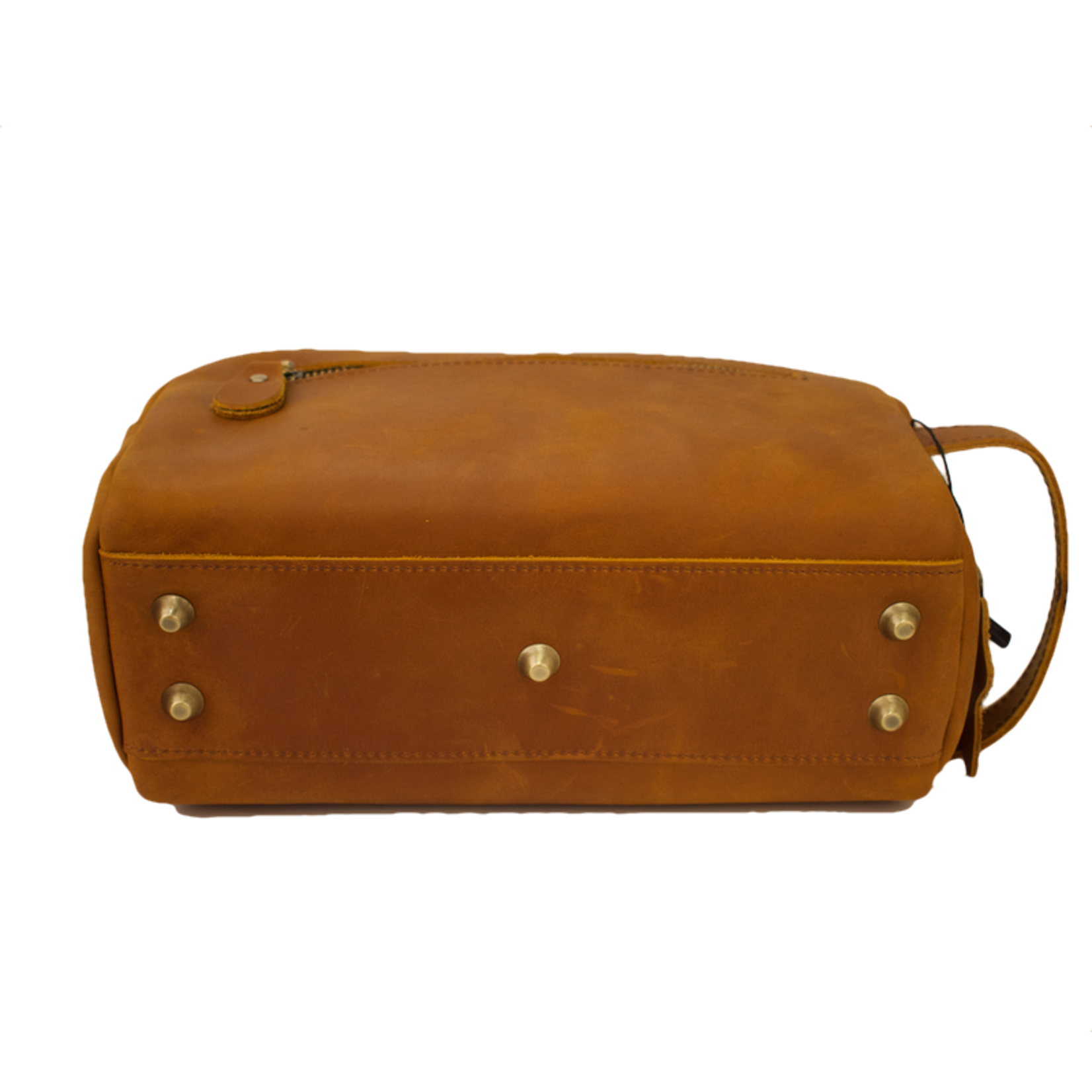 Eve's Gifts Brown Leather Men's Toiletry Bag