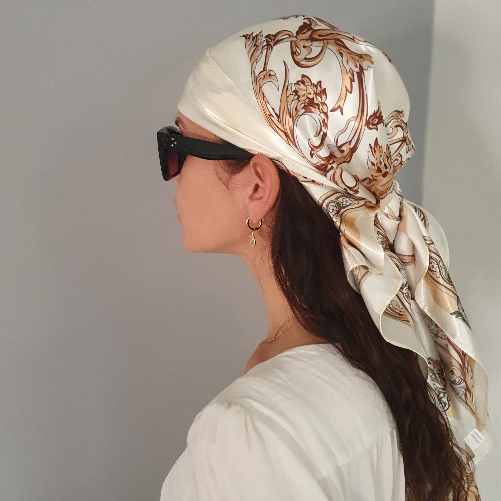 Eve's Gifts Satin bandana Baroque Cream